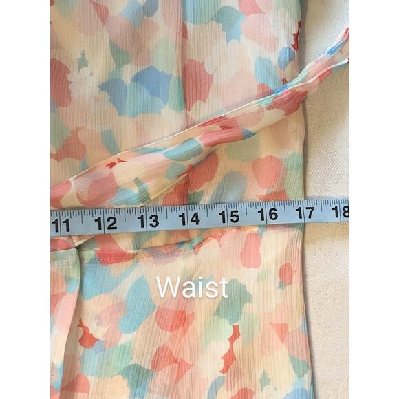 Sézane Armelle Silk Maxi Dress Size 40 US 8 Medium Full Wrap Short Sleeve - Picture 11 of 12